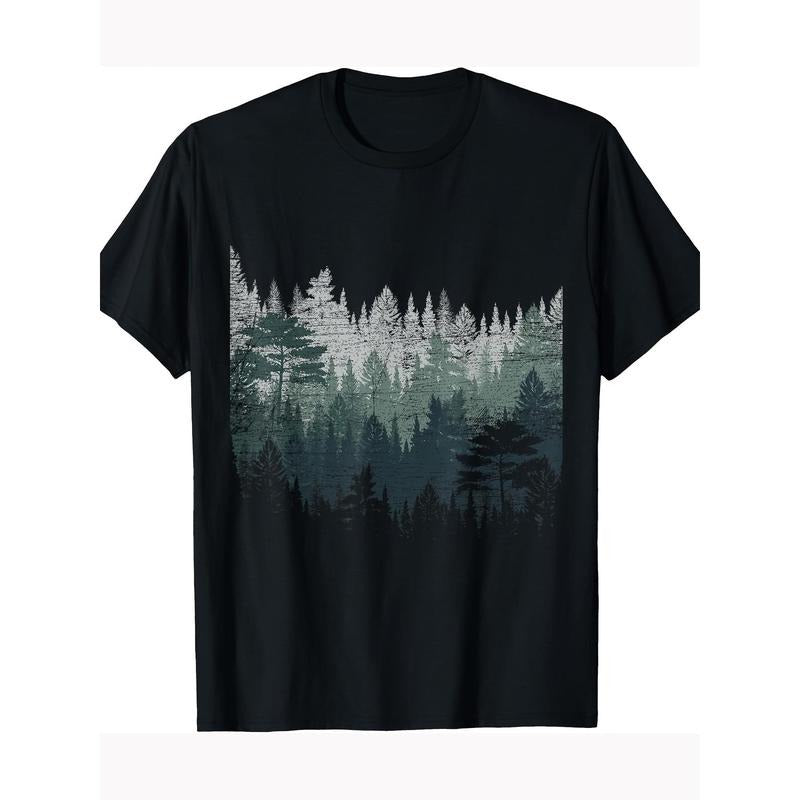 Night Nature Wildlife Trees Outdoor Forest T-shirt 100% cotton T-shirt Made in USA Hoodie, Sweatshirt | HypeCrazeTee.com
