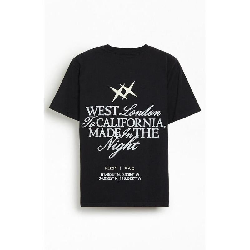 Nightlab Men's West London To CA Oversized T-Shirt - Multicolor Hoodie, Sweatshirt | HypeCrazeTee.com