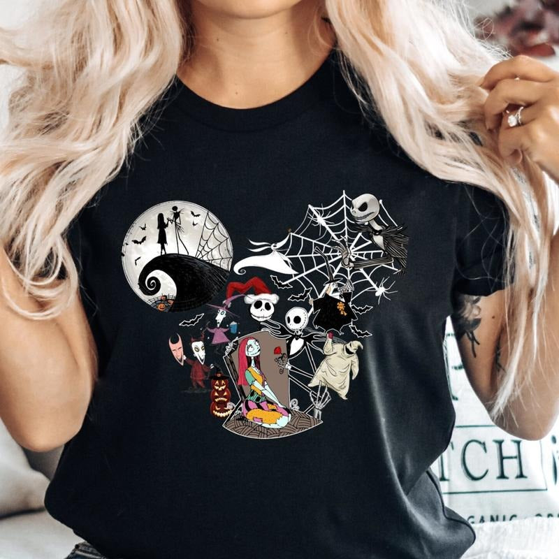 Nightmare Before Christmas Shirt - Halloween Unisex T-shirt in 100% Cotton Hoodie, Sweatshirt | HypeCrazeTee.com