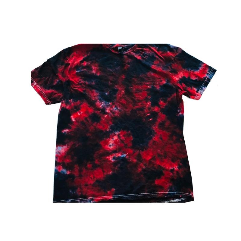 Nightmare Drip Black and Red Tie Dye T-shirt Design Apparel Unisex Sizing Small to 5XL Halloween Tee Hoodie, Sweatshirt