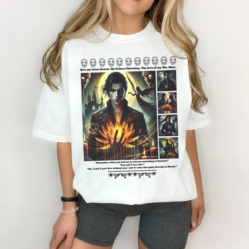 Nikolai Sokolov Bookish T-Shirt, God of Fury Book Sweatshirt, Rina Kent Hoodie, Dark Romance Merch, Smut Gifts, Romance...