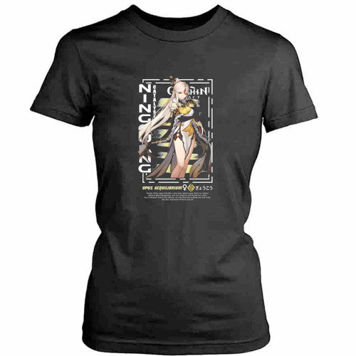 Ningguang Genshin Impact Anime Womens T-Shirt Tee