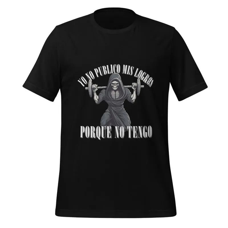 No Publico Mis Logros Meme funny Unisex gym t-shirt Hoodie, Sweatshirt | HypeCrazeTee.com