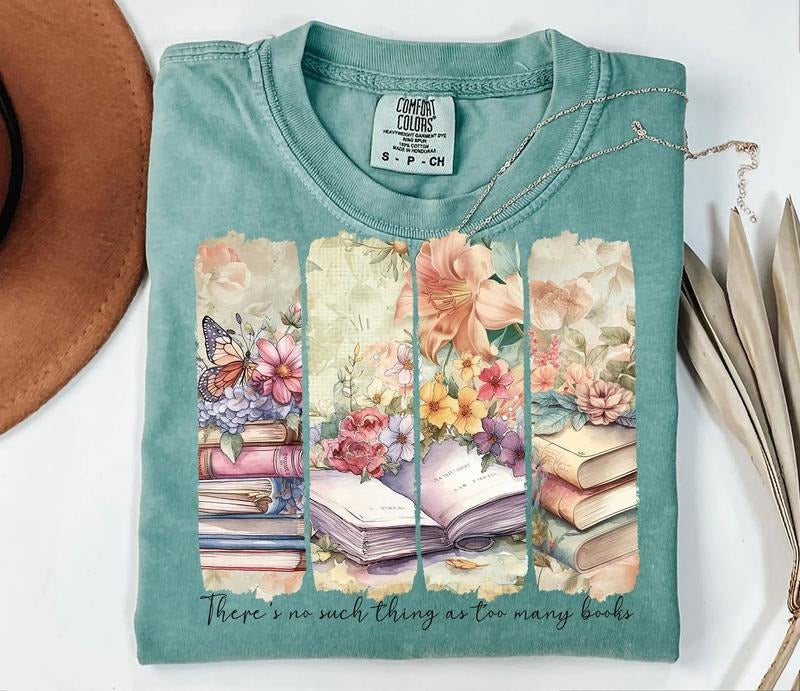 No Such Thing As Too Many Books DTF Transfers - THIS IS NOT A SHIRT Hoodie, Sweatshirt | HypeCrazeTee.com