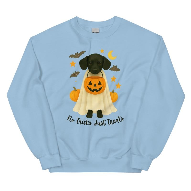 No Tricks Just Treat black chiweenie Sweatshirt T-Shirts, Hoodie | HypeCrazeTee.com