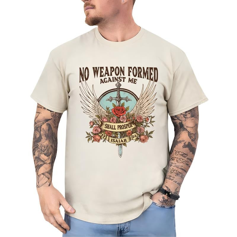 No Weapon Formed Against Me Shall Prosper Christian Shirt Bible Verse Unhinged Religious Godly Religious T-Shirts, Hoodie, Sweatshirt