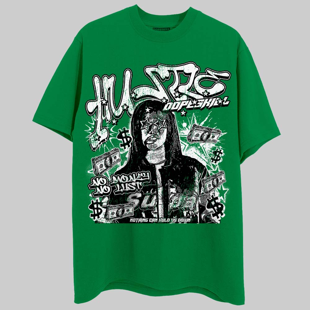 Green Collection DopeSkill T-Shirt No Money No Lust Graphic