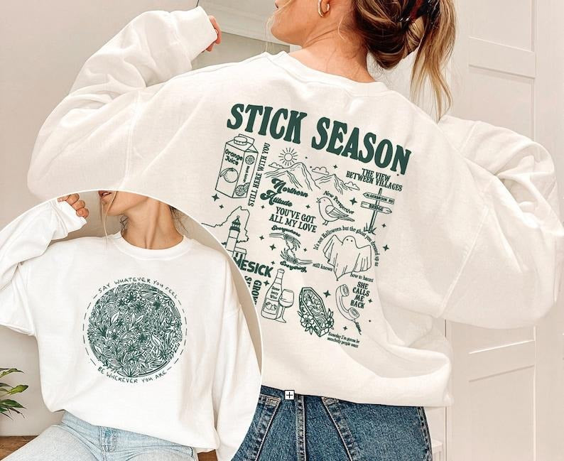 Noah Kahan, Noah Kahan Sweatshirt, Stick Season Sweatshirt, Stick Season tour, Noah Kahan merch, Orange Juice Sweatshirt,...