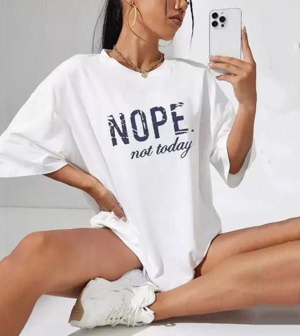 NopE. Not Today T-shirt Top Womenswear, Funny Dumb Tee, Meme Shirt, Streetwear, Graphic tee Hoodie, Sweatshirt
