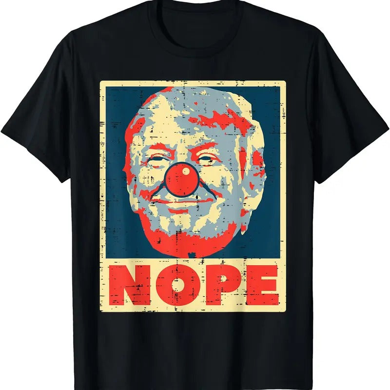 Nope Trump Clown Vintage Retro Impeach T-Shirt Hoodie, Sweatshirt | HypeCrazeTee.com