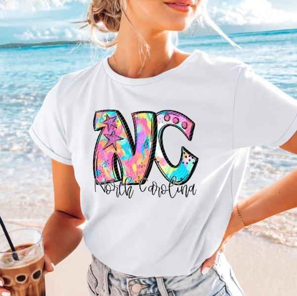 North Carolina Neon Splash DTF Transfers - THIS IS NOT A SHIRT Hoodie, Sweatshirt | HypeCrazeTee.com