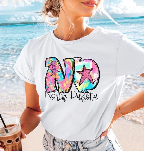 North Dakota Neon Splash DTF Transfers - THIS IS NOT A SHIRT Hoodie, Sweatshirt | HypeCrazeTee.com