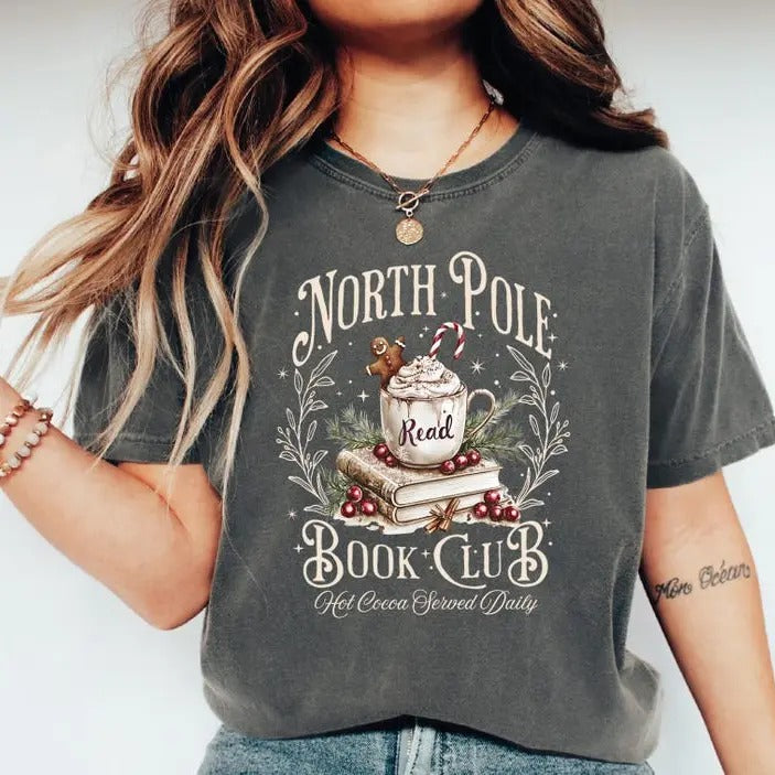North Pole University  Shirt, Christmas Shirt, North Pole Shirt, Holiday Shirt, Santa Tee, Reindeer Tees Hoodie, Sweatshirt