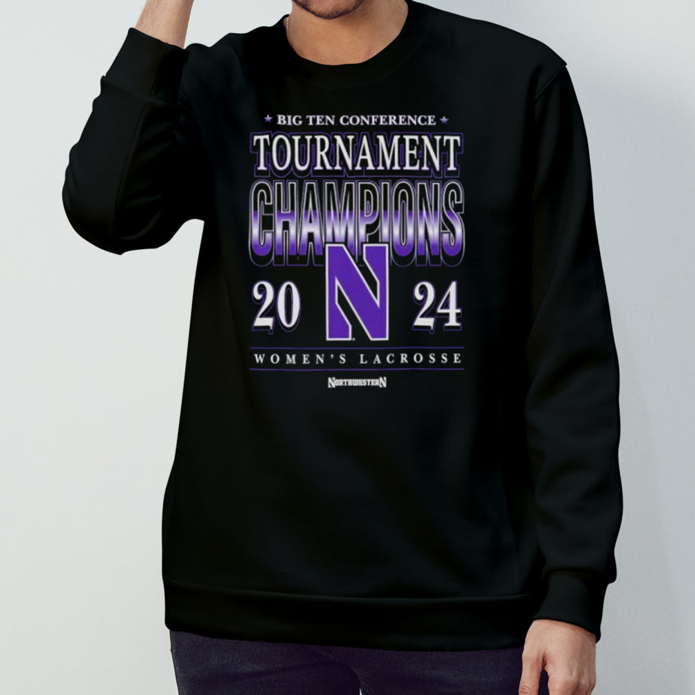 Northwestern Womenâ€™s Lacrosse 2024 Conference Tournament Champions T-shirt