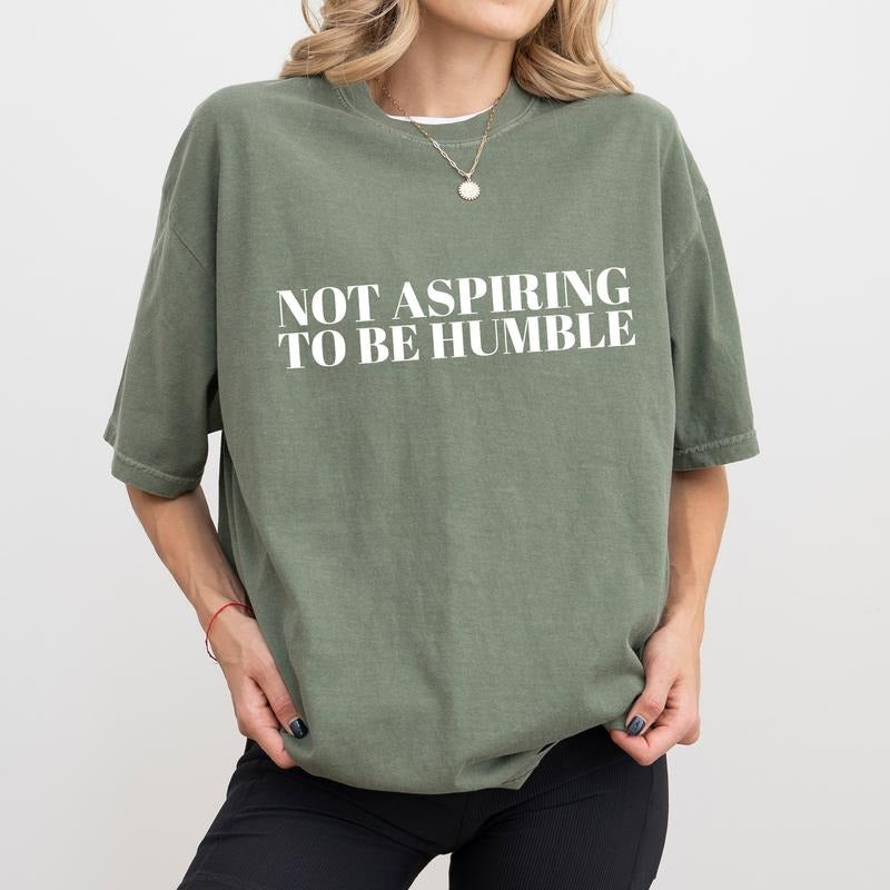 Not Aspiring to Be Shirt Comfort Colors, Women's Rights Unhinged Unisex T-Shirt, Funny Women Gifts, Girl Empowerment Tee...