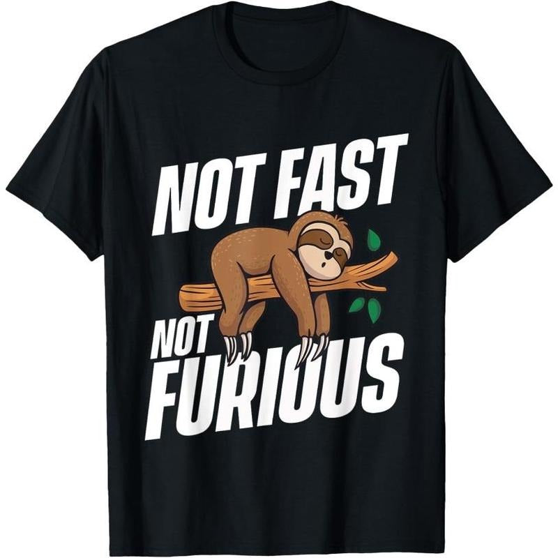 Not Fast Not Furious Sleeping Sloth Zookeeper Animal Lover Made USA T-Shirts, Hoodie, Sweatshirt