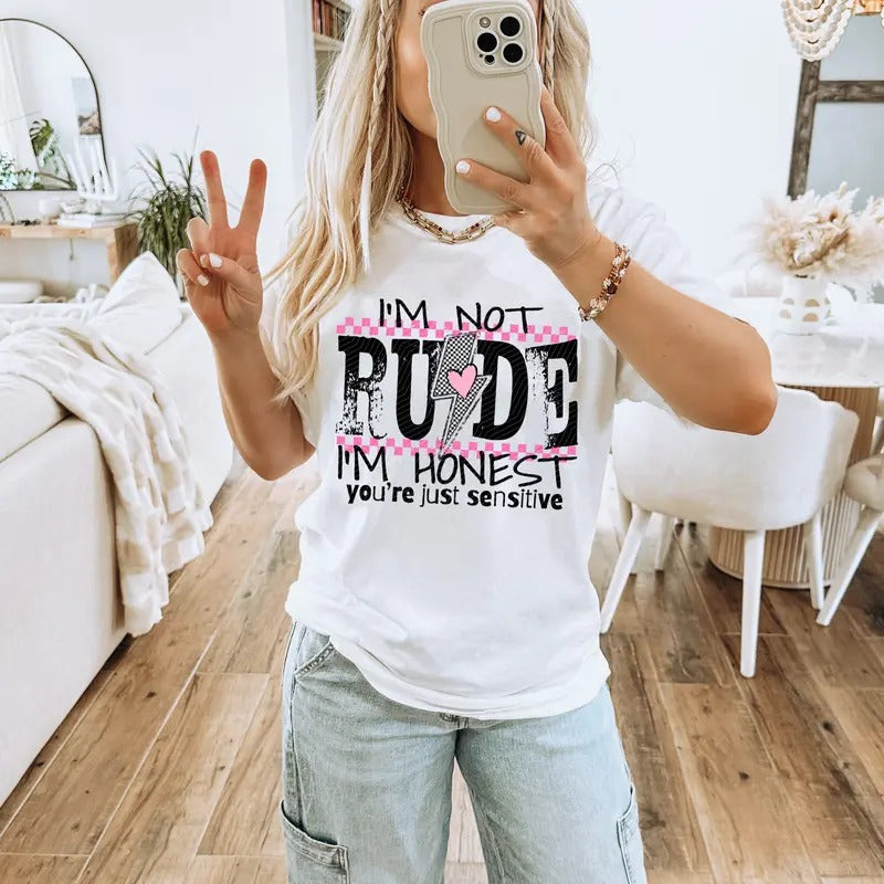 Not Rude DTF Transfers - THIS IS NOT A SHIRT Hoodie, Sweatshirt | HypeCrazeTee.com