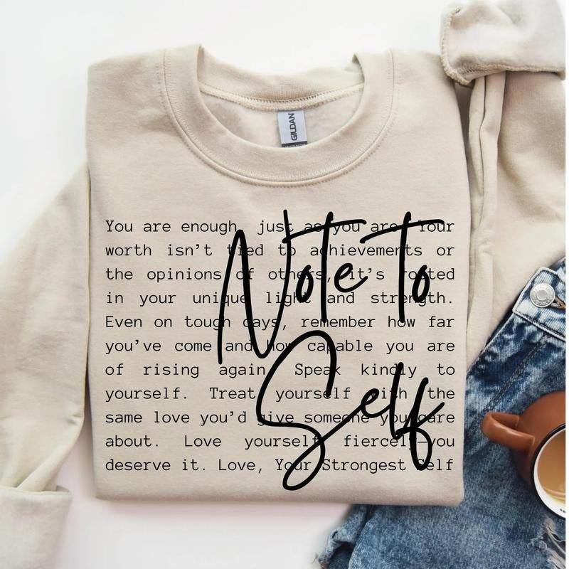 Note to Self DTF Transfers - THIS IS NOT A SHIRT Hoodie, Sweatshirt | HypeCrazeTee.com