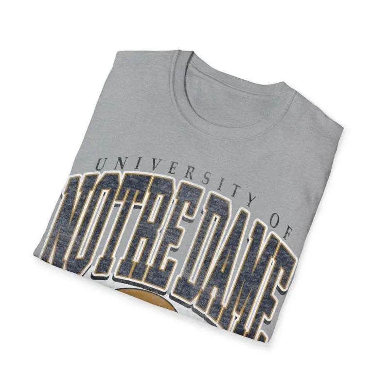 Notre Dame Football Unisex Softstyle T-Shirt Fighting Irish Sweatshirt, Hoodie, Comfort Colors | HypeCrazeTee.com