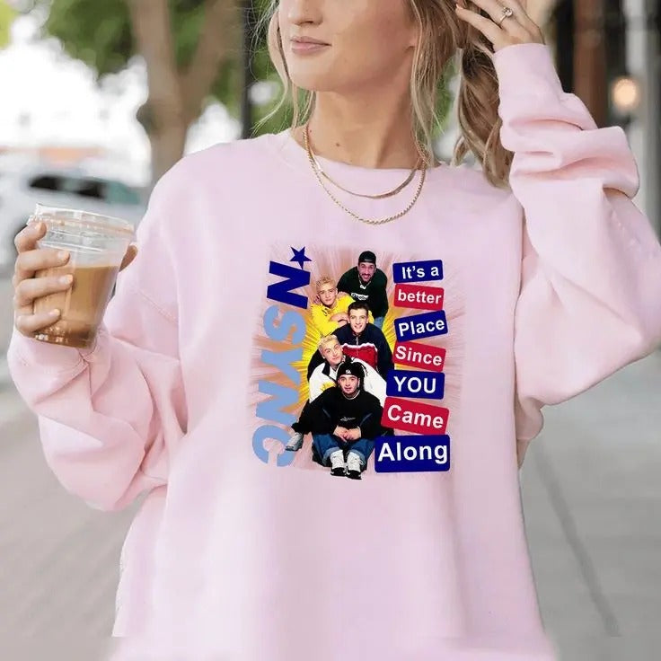 Ns-ync Reunion Sweatshirt, Boy Band Tour Gift, No Strings Attached Fans Merch T-Shirts, Hoodie | HypeCrazeTee.com