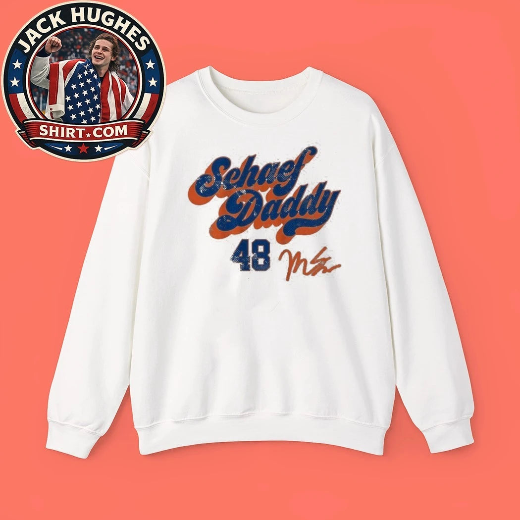 Number 48 Matthew Schaefer Schaef Daddy Signature And Logo Graphic T-Shirt