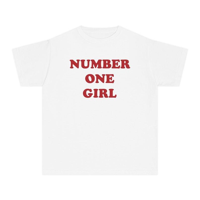 Number One Girl Baby Tee, Rose Merch, Babytee Y2k, Retro Graphic Top, Trendy Aesthetic Music Tee, Rose Fan Gift, Red...