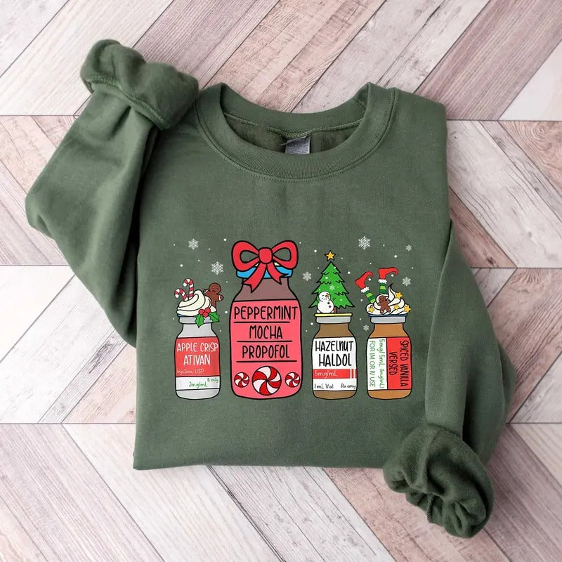 Nurse Christmas Shirt, NICU Holiday Sweatshirt, ER Nurse Christmas Crewneck, Doctor Christmas Gift, Classic Cotton...