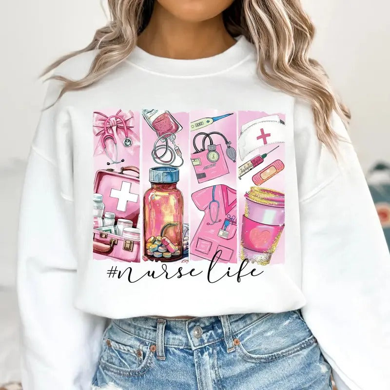 Nurse Life DTF Transfers - THIS IS NOT A SHIRT Hoodie, Sweatshirt | HypeCrazeTee.com