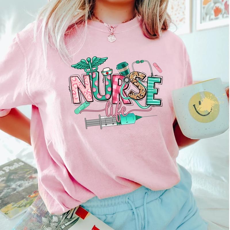 Nurse Life T-shirt, Nurses Week Shirt, Gift for Nurse, Cute Nurse Tee, RN Shirt Hoodie, Sweatshirt | HypeCrazeTee.com