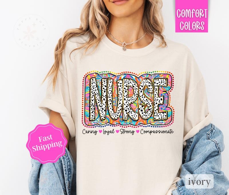 Nurse Shirt Comfort Colors, RN Shirt, Gift for Nurse Appreciation Hoodie, Sweatshirt | HypeCrazeTee.com
