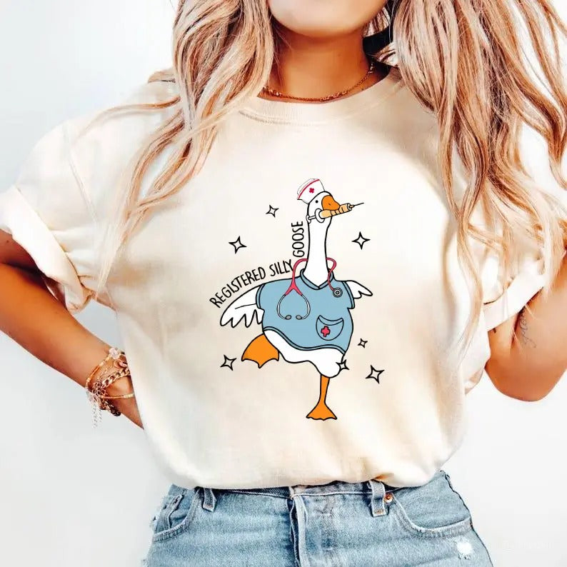 Nurse Silly Goose Sweatshirt, Nursing Student Shirt, Nursing Student Sweatshirt, Trendy Gift For Her, Trendy Gift For...
