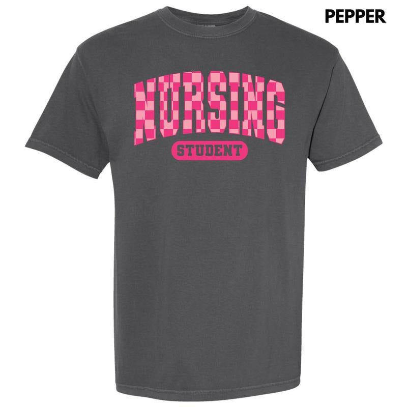 Nursing Student Checker Comfort Colors T-Shirt 'NLB' Hoodie, Sweatshirt | HypeCrazeTee.com