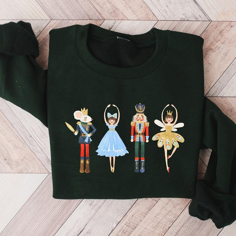 Nutcracker Christmas Crewneck Sweatshirt, Hoodie, T-shirt, Cute Christmas Gifts | HypeCrazeTee.com