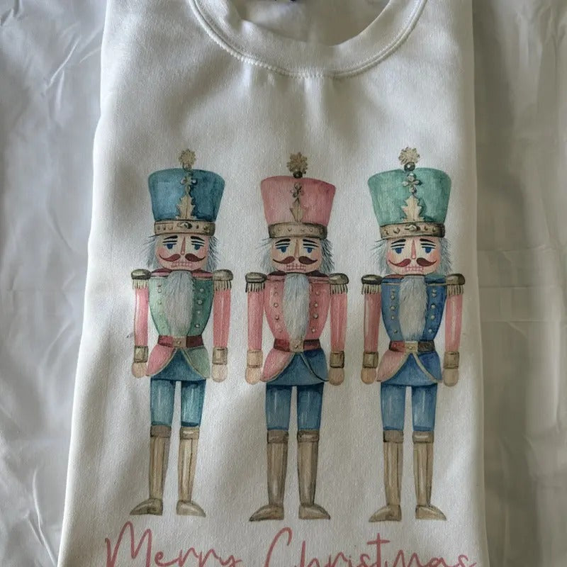 Nutcracker Merry Christmas Sweatshirt Comfy Christmas Sweatshirt T-Shirts, Hoodie | HypeCrazeTee.com
