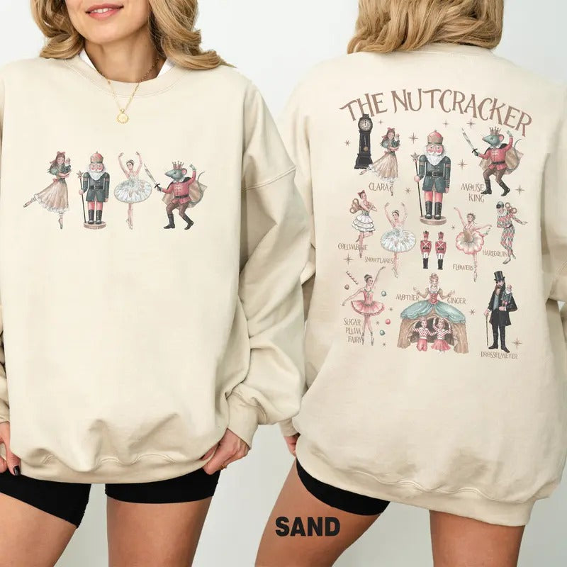 Nutcracker Sweatshirt, Christmas Nutcracker Shirt, Christmas Sweatshirt, Nutcracker Ballet Shirt, Christmas T-Shirt...
