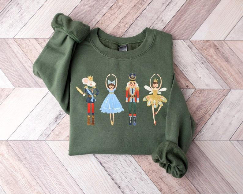 Nutcracker Sweatshirt, Christmas Sweatshirt, Sugar Plum Fairy Sweatshirt, Christmas Sweater, Christmas Shirt, Xmas...