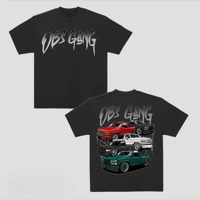 OBS Gang Graphic T Shirt Men's Cotton Tee Old School Truck Tee Gift for Him Truck Shirt Classic OBSTruck  Casual Menswear...