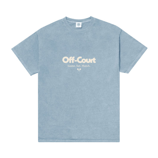 Vice 84 'Off-Court GSM' Vintage Washed Tee - Sky