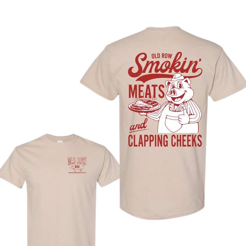 OLD ROW THE SMOKIN MEATS GRAPHIC 2 SIDES TSHIRT, UNISEX TSHIRT FOR MEN - S to 4XL Hoodie, Sweatshirt | HypeCrazeTee.com