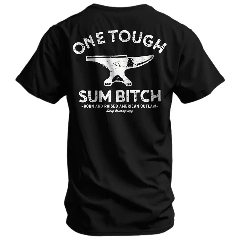 ONE TOUGH SUM BORN AND RAISED AMERICAN OUTLAW MEN'S T-SHIRT Hoodie, Sweatshirt | HypeCrazeTee.com