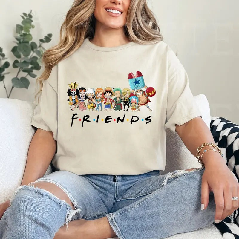 OP Characters Kawaii Tshirt Crewneck Hoodie Comfort Cotton Sweatshirt | HypeCrazeTee.com