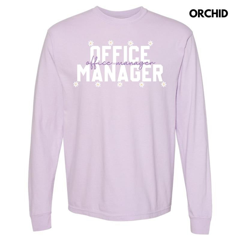 Office Manager Long Sleeve Comfort Colors T-Shirt 'NLB' Hoodie, Sweatshirt | HypeCrazeTee.com