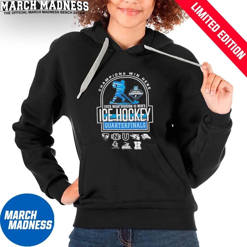 Official 2026 Division III Men’s Ice Hockey Quarterfinals T-Shirt