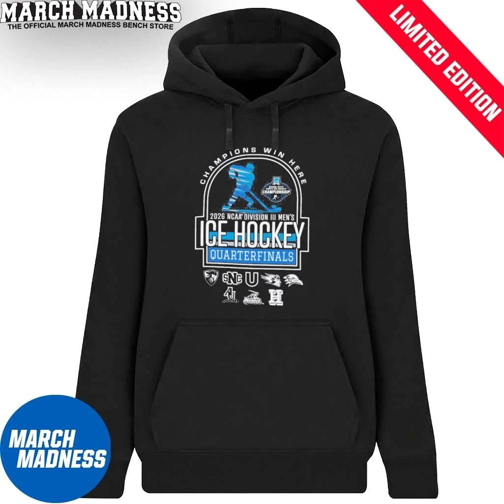 Official 2026 Division III Men’s Ice Hockey Quarterfinals T-Shirt