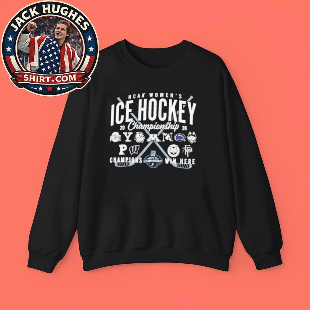 Official 2026 Ncaa Womens Ice Hockey Championship Teams Shirt