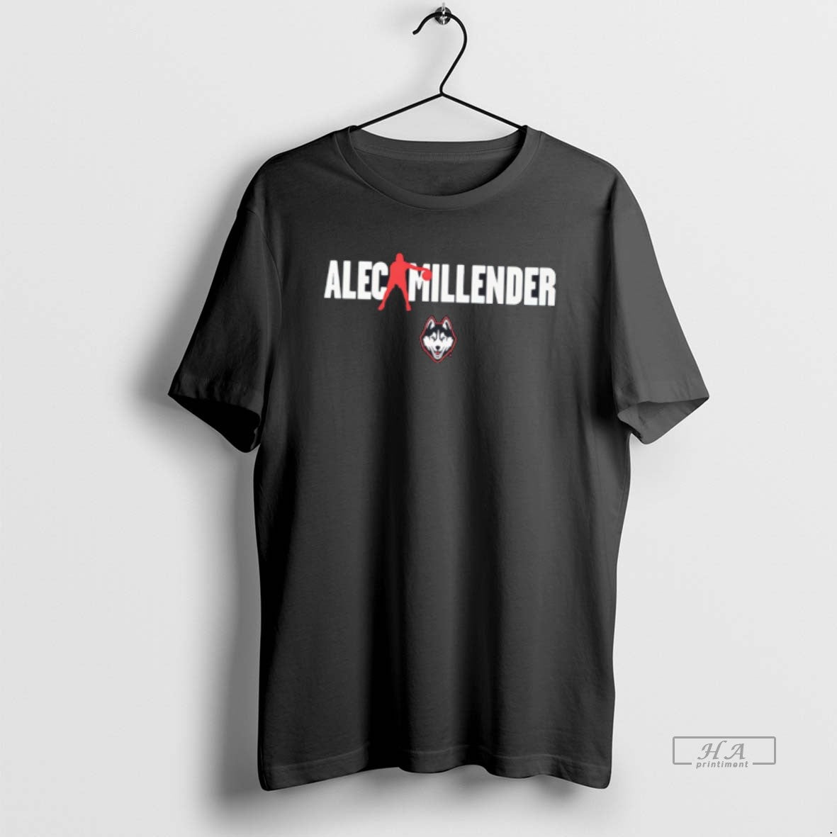 Official Alec Millender Uconn Huskies Letter Tee Hoodie, Sweatshirt | HypeCrazeTee.com