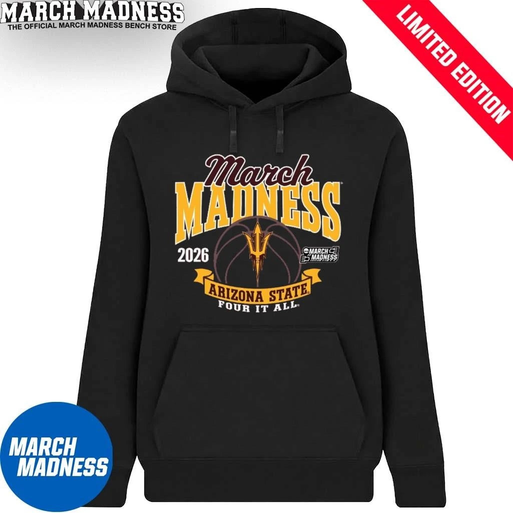 Official Arizona State University Women’s Basketball 2026 March Madness Bound Shirt