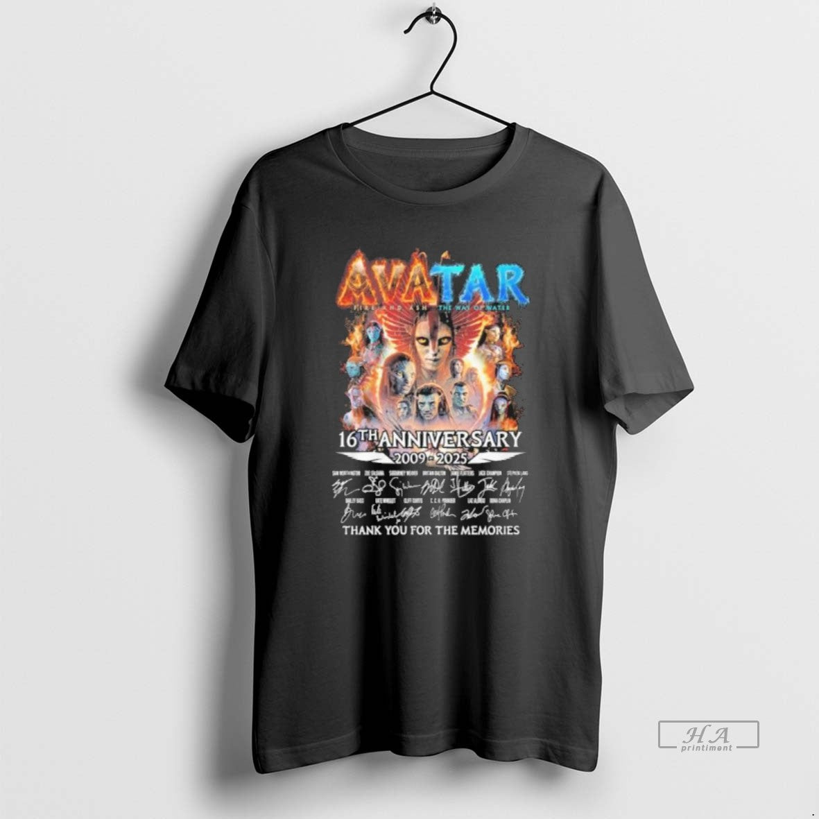 Official Avatar Fire And Ash The Way Of Water 16th Anniversary 2009 2025 T-Shirts, Hoodie, Sweatshirt | HypeCrazeTee.com