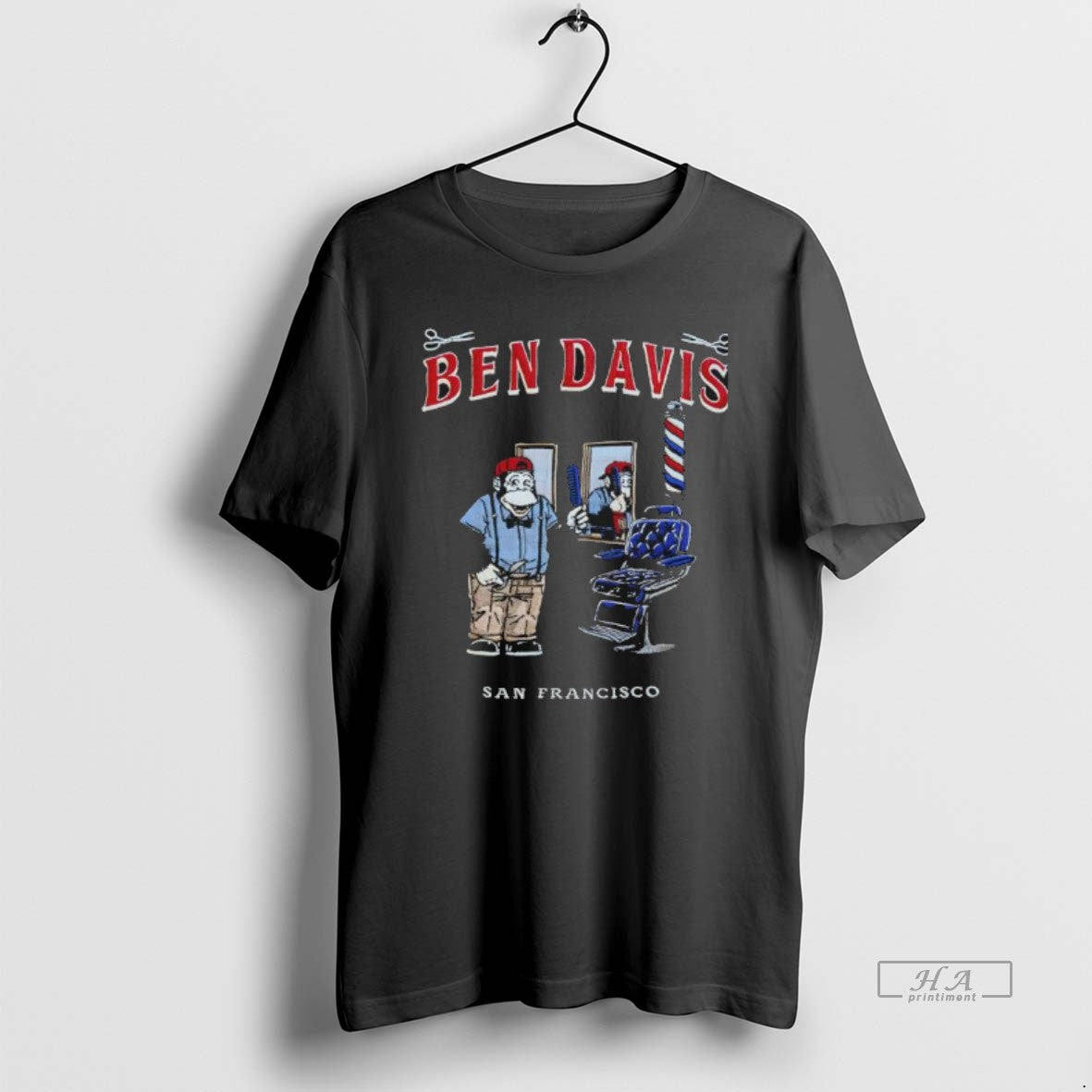 Official Ben Davis San Francisco Monkey Barber Shop Graphic T-Shirts, Hoodie, Sweatshirt | HypeCrazeTee.com