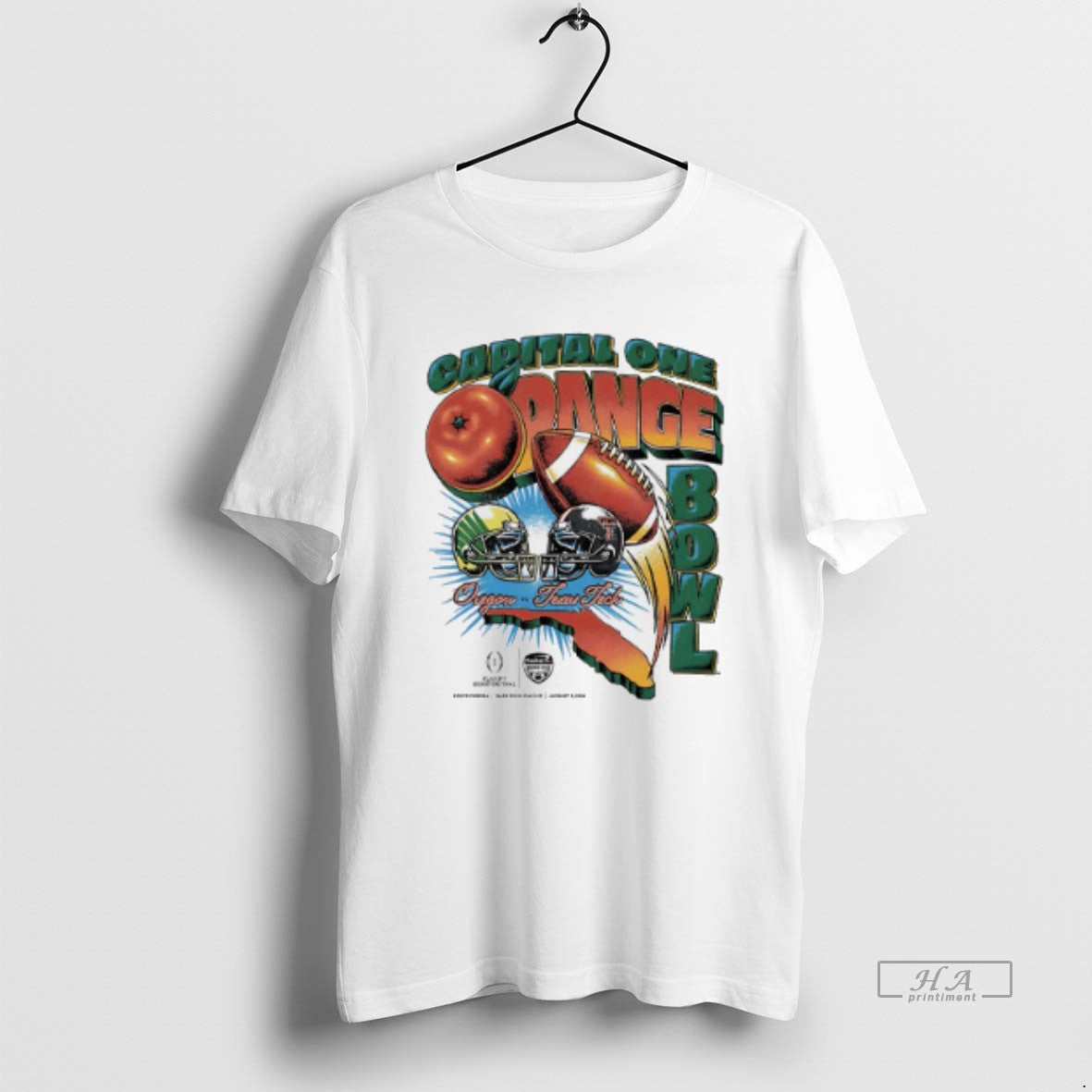 Official Capital One Orange Bowl 2026 Oregon Vs Texas Tech Matchup Vintage T-Shirts, Hoodie, Sweatshirt | HypeCrazeTee.com